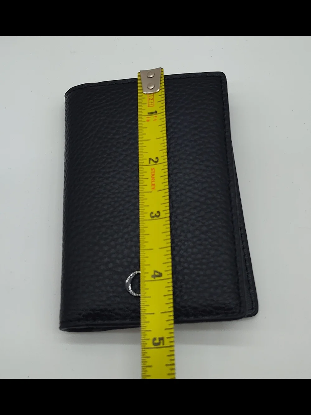 DIOR Parfum Black Pebbled Cowhide Leather Card Holder Wallet Box Dust Bag NIB